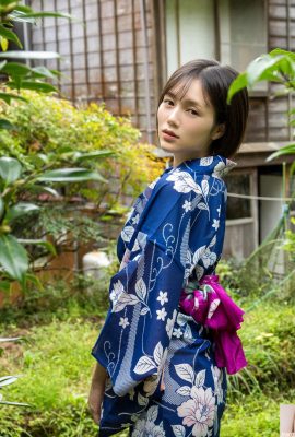 (Рёмори Юки) «Красивое божественное лицо» носит кимоно, соблазнительно и очаровательно (28P)
