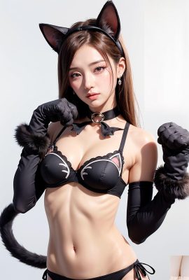 ★PATREON★ RealisticDraw — Женщина-кошка (сгенерировано AI)