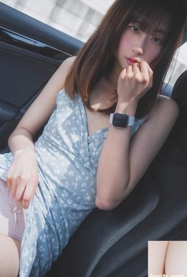 Корейская красавица Hina, юбка с цветочным принтом на подтяжках (36P)
