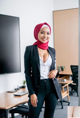 Коллега в хиджабе
