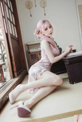 (Онлайн-коллекция) Welfare Girl Fairy Moon «Pink Cheongsam» VIP-эксклюзив, полная версия (23P)