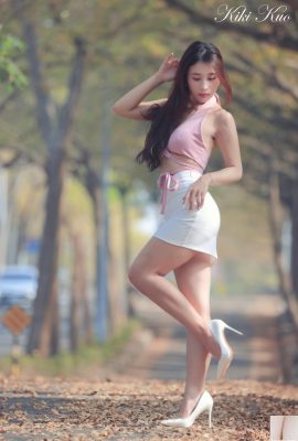 (Онлайн-коллекция) Тайваньская девушка с красивыми ногами — сексуальная красотка Кики Куо, фотосессия на природе (2) (89P)