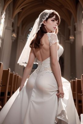 чисто белое свадебное платье-2