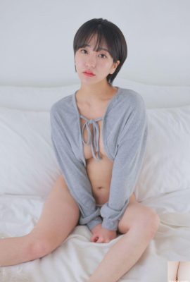 Короткий серый кардиган Sehee (55P)