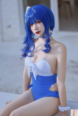 (Онлайн-коллекция) Welfare Girl Erzuo «Blue Pola Swimsuit» VIP-эксклюзив (46P)