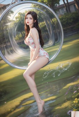 (Сгенерировал AL) Фотография облаков боя разбивает небо