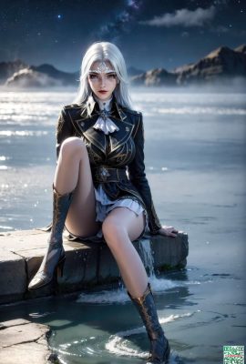 (Сгенерировано ИИ) Белые волосы 3 -го же тангмены Ling Luochen 3