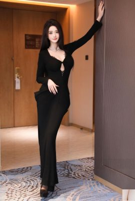 Candy Tangtang — черный шелковый леопардовый печать (версия Point Point Point) (81p)