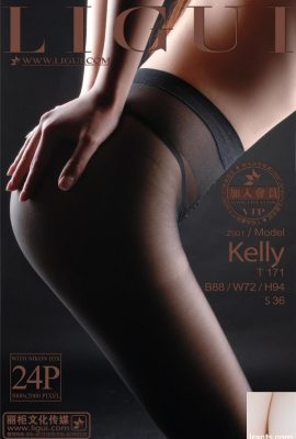 (Ligui Internet Beauty) Ligui имеет редкую красивую картину черного шелка Сяо Дина в Sky Kelly (25p)