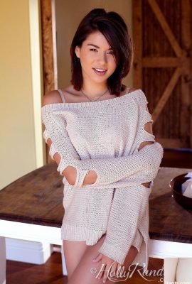 Solo Girl Shyla Jennings удаляет свитер и нижнее белье, чтобы показать ее рывок (12p)