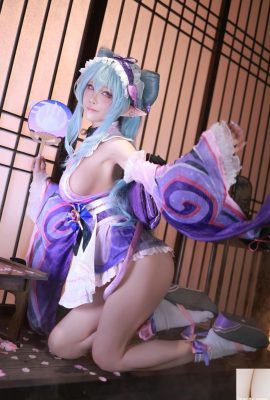 (Интернет -коллекция) Shui Miao Aqua cosplay Yumemizuki Mizuki — воздействие Геншина (69p)